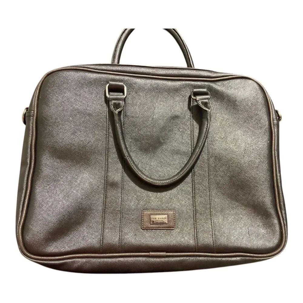 Ted Baker Spaidi Textured Document Bag/Briefcase -‎ Used